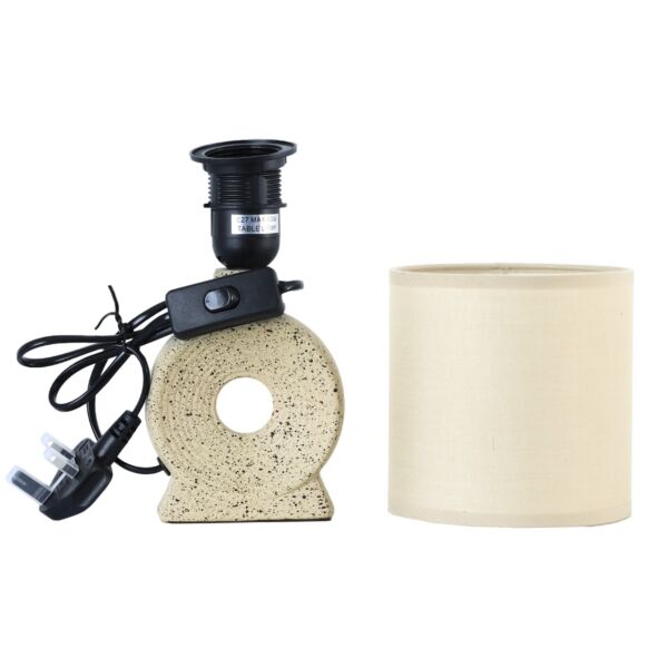 أبجورة طاولة موردن كهربائية سيراميك سومرو - بيج