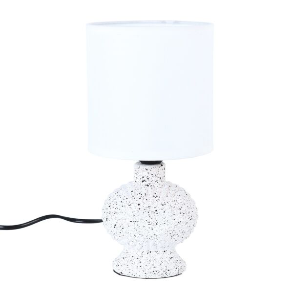 أبجورة طاولة موردن كهربائية سيراميك شارل - ابيض