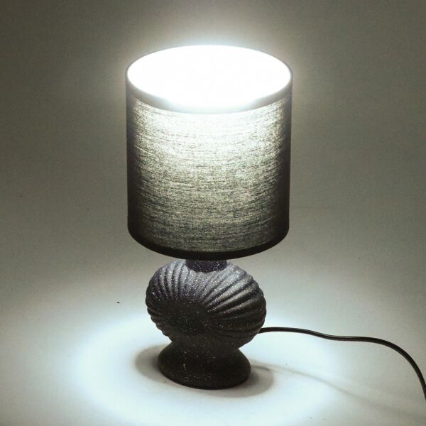 أبجورة طاولة موردن كهربائية سيراميك شارل - اسود