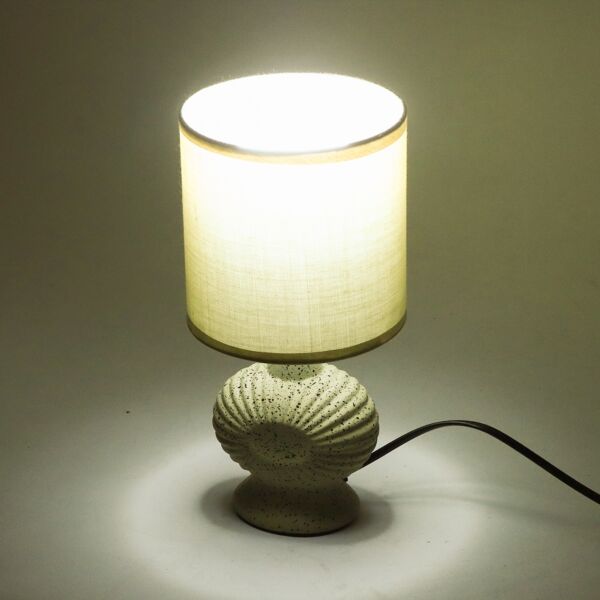 أبجورة طاولة موردن كهربائية سيراميك شارل - بيج