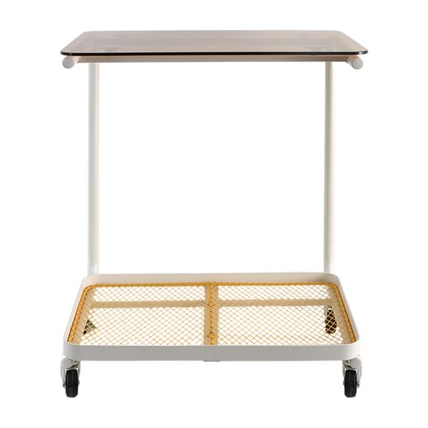 طاولة خدمة متحركة دورين بولاند - ابيض