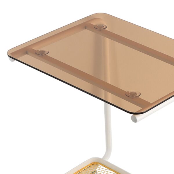 طاولة خدمة متحركة دورين بولاند - ابيض