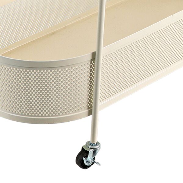عربة خدمة متحركة دورين سطح زجاجي ريتا - بيج