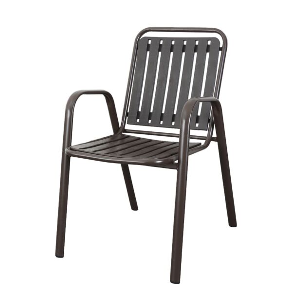 طقم جلسة خارجية قابل للطي 3 قطع بيلون - بني