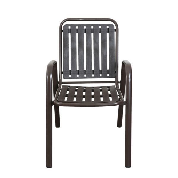 طقم جلسة خارجية قابل للطي 3 قطع بيلون - بني