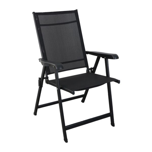 كرسي جلسة خارجية قابل للطي مارتن - اسود