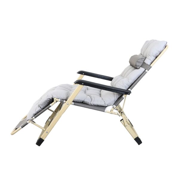 كرسي جلسة خارجية بمسند للرأس قابل للطي - متعدد الالوان