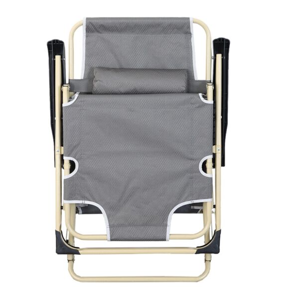 كرسي جلسة خارجية بمسند للرأس قابل للطي - متعدد الالوان