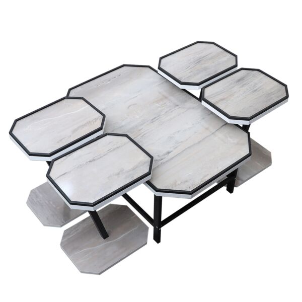 طقم طاولات قهوة متان من 5 قطع 