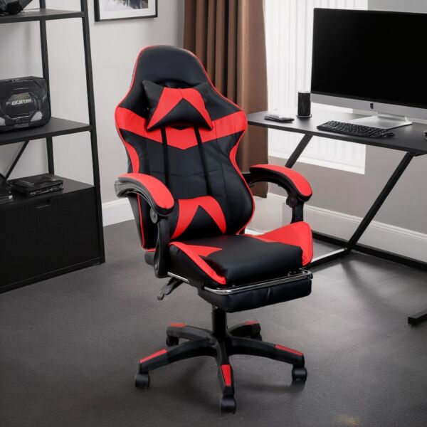 كرسي ألعاب متحرك قابل لتعديل الإرتفاع وينر - أسود وأحمر