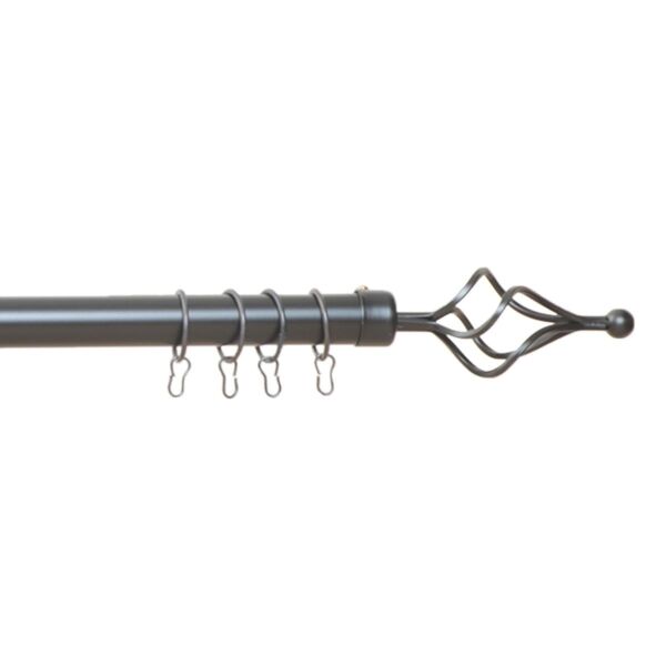 عمود ستارة حديد قابل للإطالة يونا - أسود