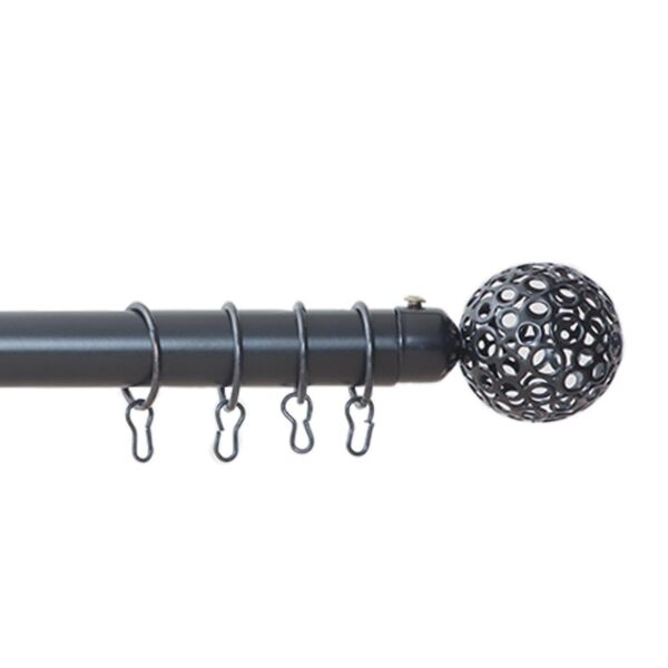 عمود ستارة حديد قابل للإطالة هيون - أسود