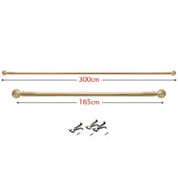 عمود ستارة حديد قابل للإطالة لاري - ذهبي