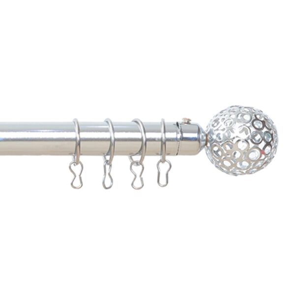 عمود ستارة حديد قابل للإطالة لارين - فضي