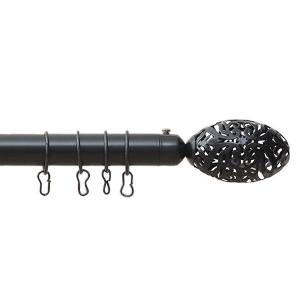 عمود ستارة حديد قابل للإطالة يلديز - أسود