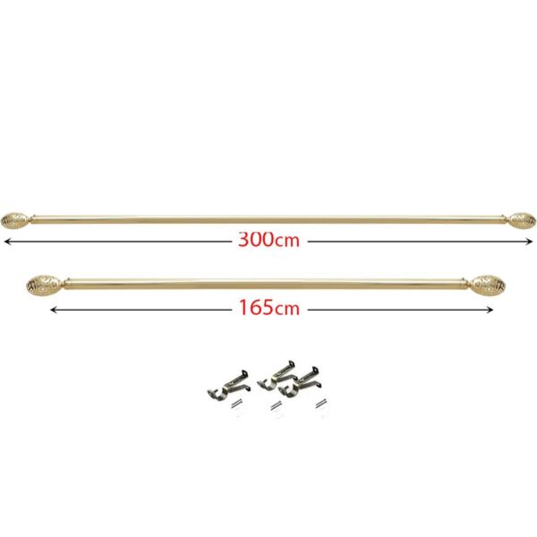 عمود ستارة حديد قابل للإطالة كارال - ذهبي