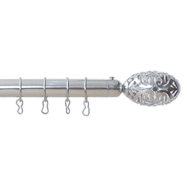 عمود ستارة حديد قابل للإطالة كارلا - فضي