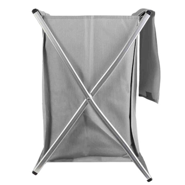 سلة غسيل ثنائية رسومات كيتي قابلة للطي  -  رمادي