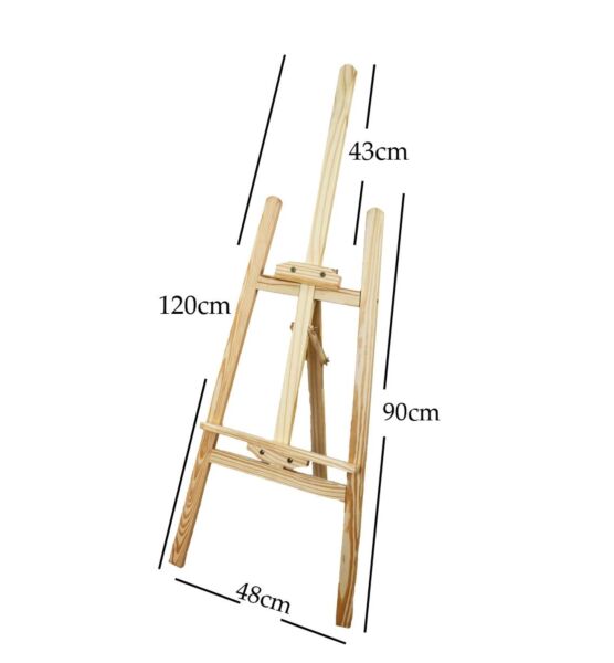 حامل لوحة رسم آرتيست خشب 120 سم - خشبي فاتح