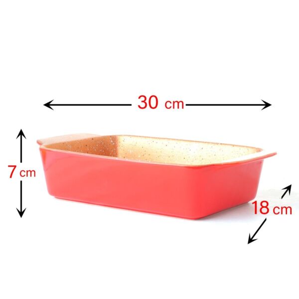 صينية فرن سيراميك مستطيلة بطبقة جرانيت