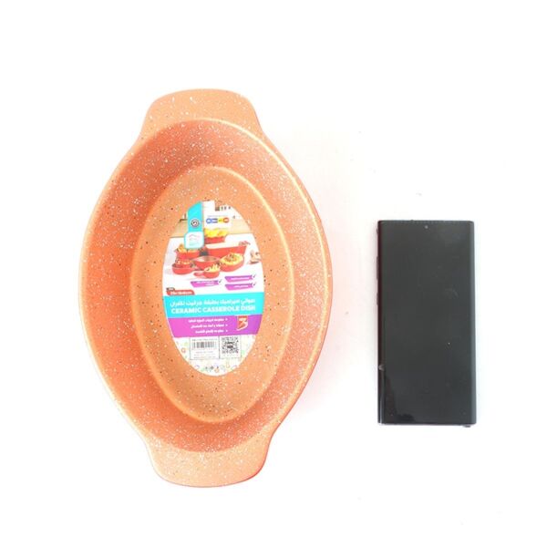 صينية فرن سيراميك بطبقة جرانيت بيضاوبة