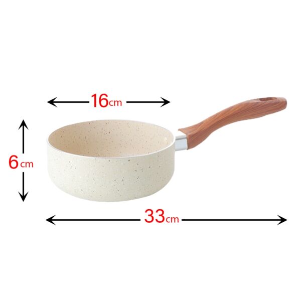 كسرولة جرانيت 16 سم - بيج