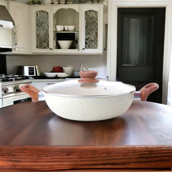 مقلاة جرانيت 26 سم - بيج