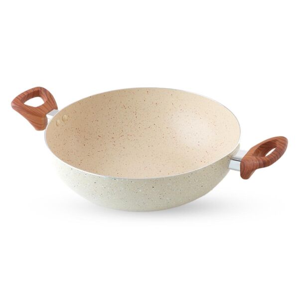 مقلاة جرانيت عميقة 28 سم - بيج
