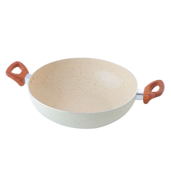 مقلاة جرانيت عميقة 30 سم - بيج