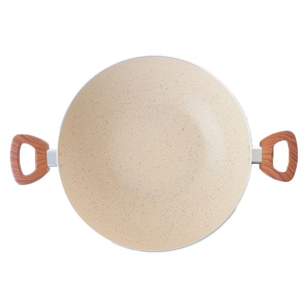 مقلاة جرانيت عميقة 30 سم - بيج