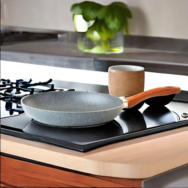 مقلاة جرانيت 28 سم - رصاصي