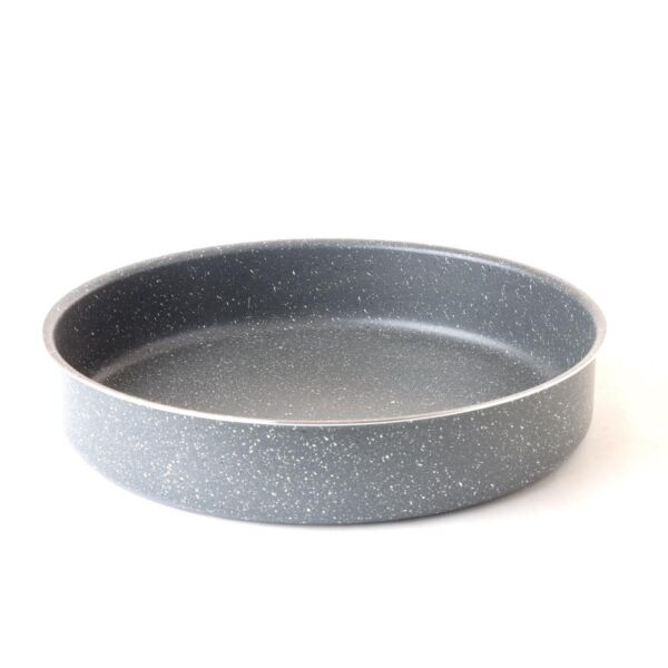 صينية فرن جرانيت عميقة 34 سم - رصاصي