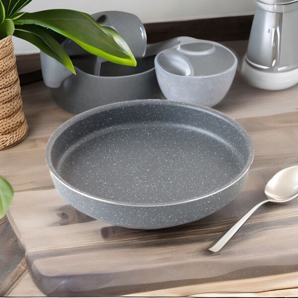 صينية فرن جرانيت 28 سم - رصاصي