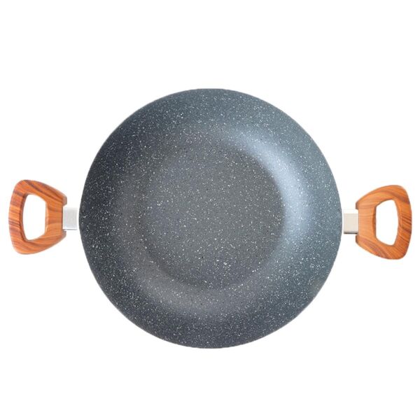 مقلاة جرانيت عميقة 28 سم - رصاصي