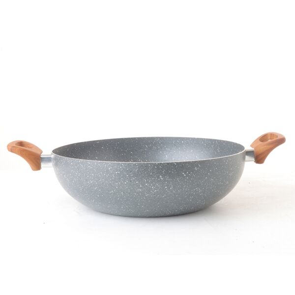 مقلاة جرانيت عميقة 32 سم - رصاصي