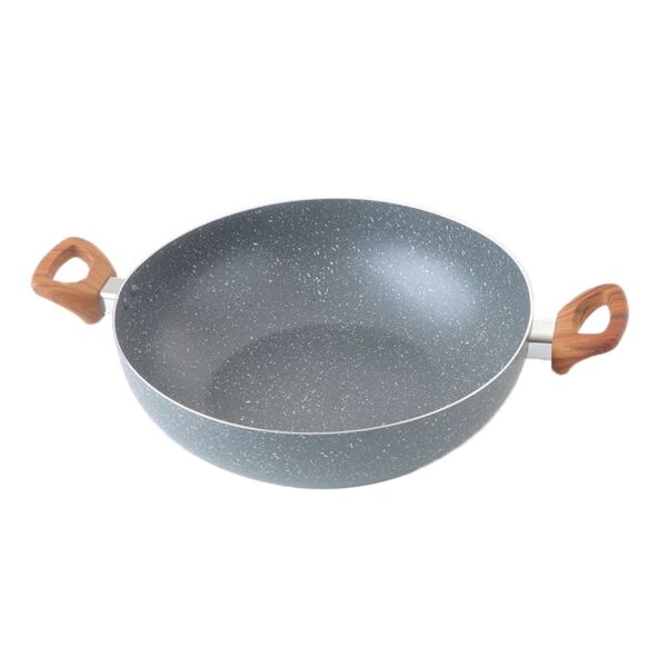 مقلاة جرانيت عميقة 32 سم - رصاصي
