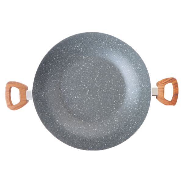مقلاة جرانيت عميقة 32 سم - رصاصي
