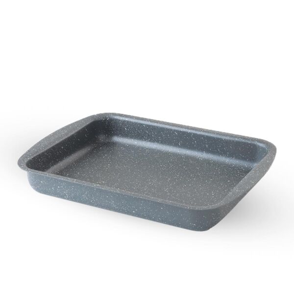 صينية فرن مستطيلة جرانيت 31 سم - رصاصي