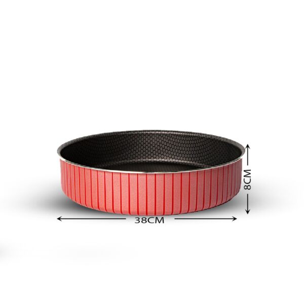 صينية فرن دائرية عميقة غير لاصقة 38 سم