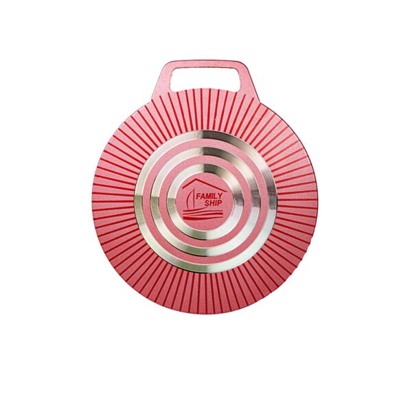 مقلى صاج غير لاصق مقاس 30 سم احمر واسود