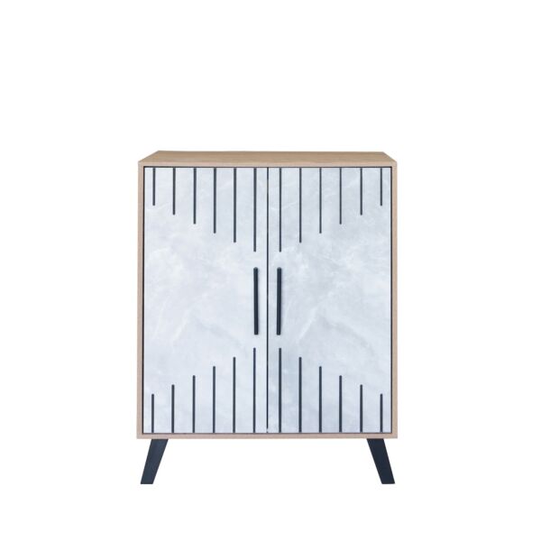 خزانة احذية بابين جايد - بيج ورمادي