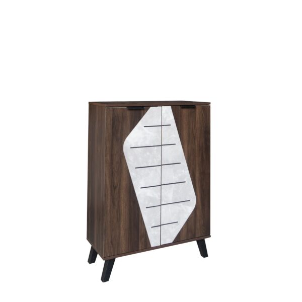 خزانة أحذية بابين مارل - بني ومتعدد الالوان