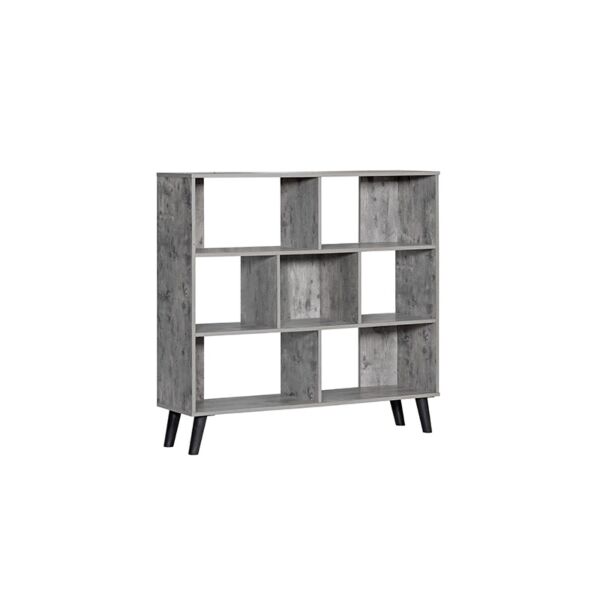 وحدة تنظيم وتخزين رفوف خشب ماليزي سيلفا لون رصاصي 