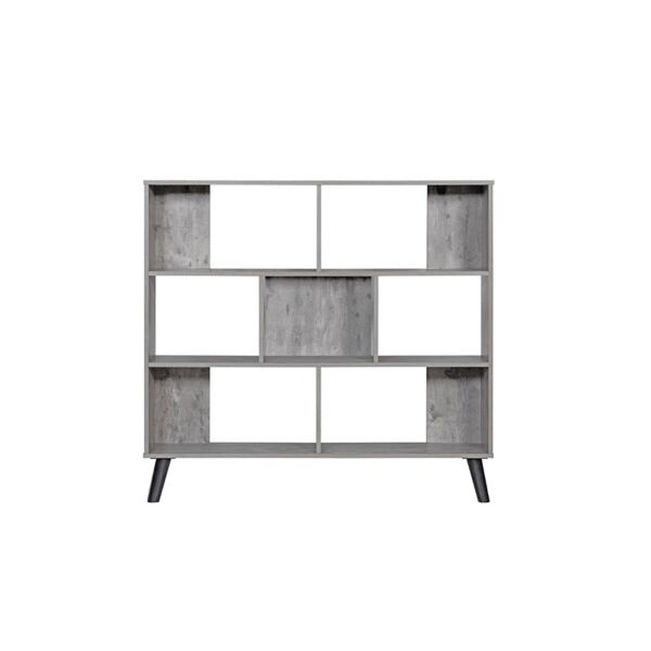 وحدة تنظيم وتخزين رفوف خشب ماليزي سيلفا لون رصاصي 