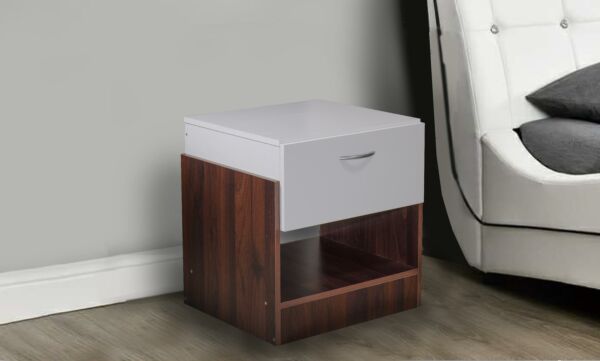 كومودينو كلاريس خشب ماليزي أبيض وبني 