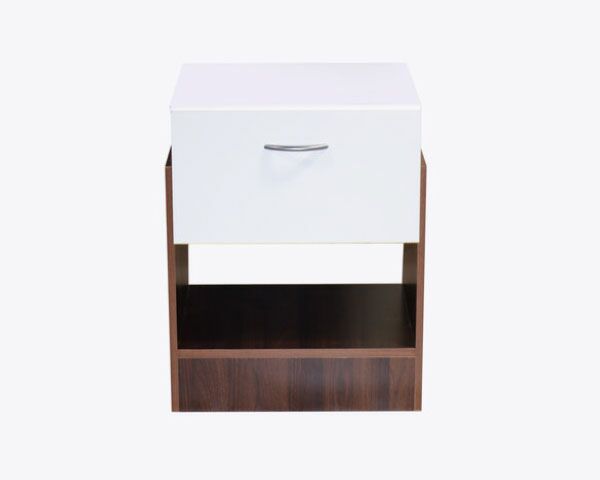 كومودينو كلاريس خشب ماليزي أبيض وبني 