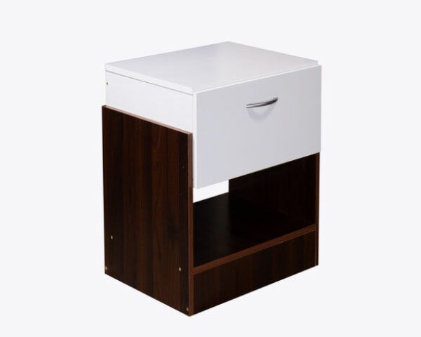 كومودينو كلاريس خشب ماليزي أبيض وبني 