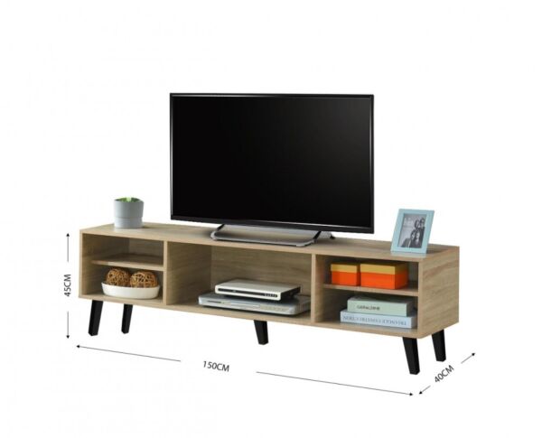 طقم طاولة تلفزيون وطاولة قهوة يونو - خشبي