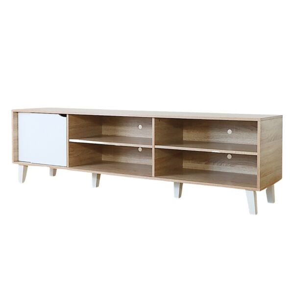 طقم طاولة تلفزيون وطاولة قهوة كايلاي - خشبي