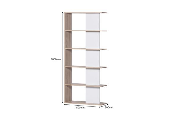 وحدة تخزين رفوف جانبية ريجاي بيج وابيض